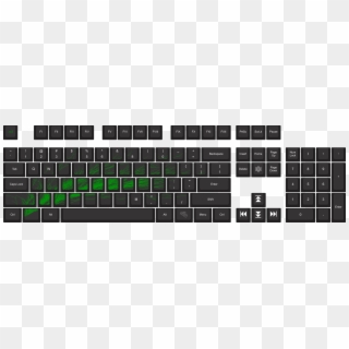 Choose Your Keycap Colors - Razer Blackwidow Ultimate 2013 Layout Clipart