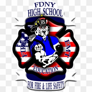 Fdny High School Fire Dept, Firefighters, Ems, High - Poster Clipart