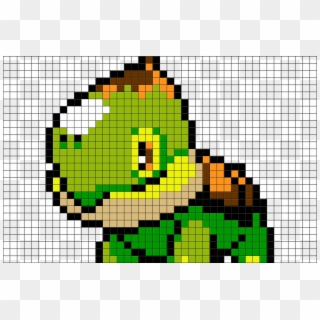 2 Download The Template - Pokemon Pixel Art Turtwig Clipart