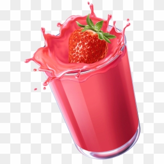 Strawberry Juice - Strawberry Juice Png Clipart