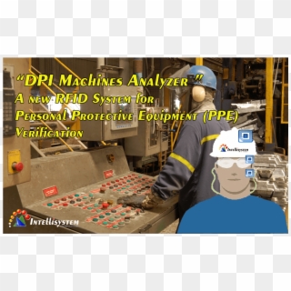 “dpi Machines Analyzer” A New Rfid System For Personal - Obrero En Una Fabrica Clipart