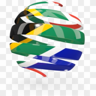 Illustration Of Flag Of South Africa - South African Flag Logos Clipart