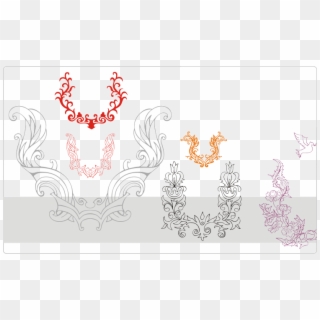 Ornamental Wreaths Clipart - Motif - Png Download