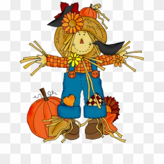 Desenhos Festa Junina Png - Scarecrow With Pumpkins Clipart Transparent Png