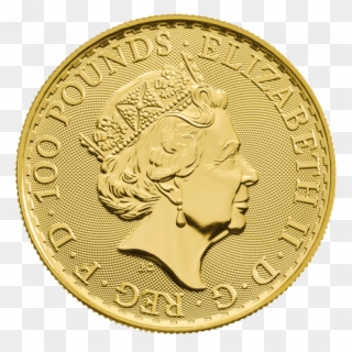 1 Oz Britannia Oriental Border Gold Coin Back - Britannia Clipart