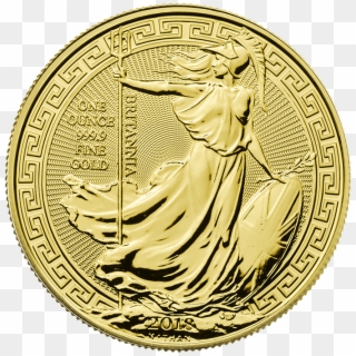 Britannia 2018 Oriental Border 1 Oz Gold Coin - Britannia Gold Coin 2016 Clipart