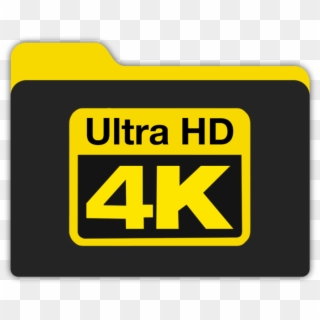 4k Video Logo Png - 4k Uhd Folder Icon Clipart