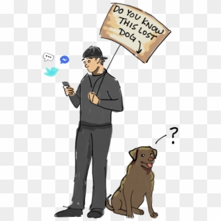 Roxy Lost Dog Goes Social, L7 Creative Blog - Cartoon Clipart