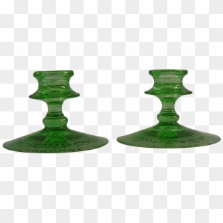 Fostoria Vesper Green Candle Holders Fostoria Vesper - Figurine Clipart