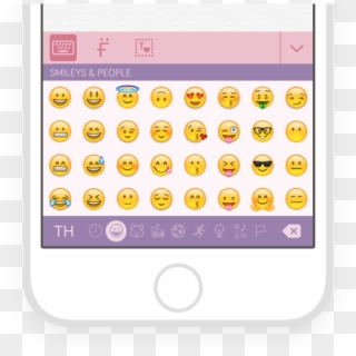Enjoy Typing With Emoji Keyboard - Iphone Emoticons Clipart