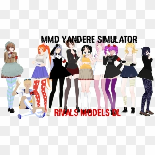 Mmd Yandere Simulator Rivals Model New Gucci Baby Clothes - Yandere Simulator Rivals Mmd Clipart