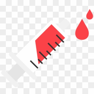 Syringe Flat Icon Vector - Graphic Design Clipart