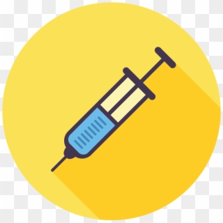 Flat Syringe Icon - Vaccin Dessin Clipart