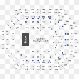 Grand Garden Arena Seat Numbers Clipart