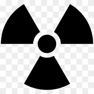 Biohazard Symbol Clipart Radiological Hazard - Radiation Symbol Black And White - Png Download