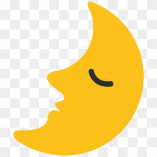 Crescent Moon Emoji Png - Emoji 🌛 Clipart