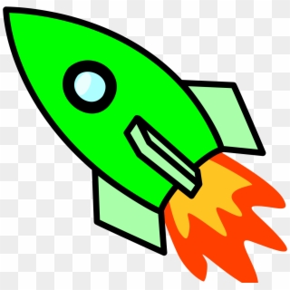 Open - Green Rocket Clipart - Png Download