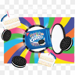 Oreo Clipart Box Cookie - Birthday Cake Oreos Png Transparent Png