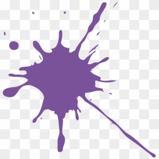 Purple Paint Splatter - Paint Splatter No Background Clipart