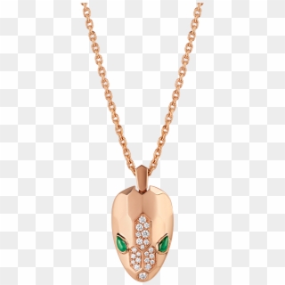Serpenti Necklace Necklace Rose Gold Pink - Locket Clipart