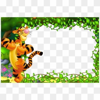 Kids Frame Winnie The Pooh - Tigger Background Clipart