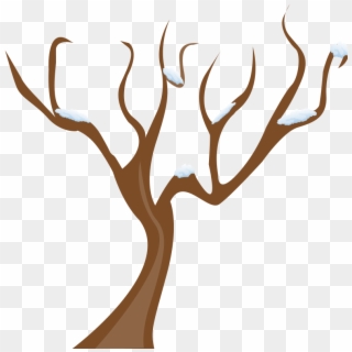 Clip Art Brown Tree Branches - Winter Tree Clipart Png Transparent Png