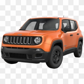Jeep Renegade Sport Orange Clipart