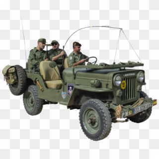 Jeep, War, Military, Army, Vehicle, Normandy, Soldier - Army Jeep Png Clipart