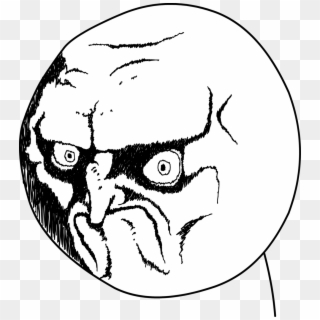 Disgusted Meme Face Png - No Rage Face Png Clipart