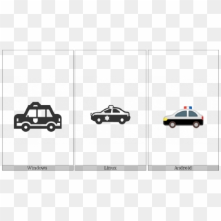 Police Car On Various Operating Systems - Police Car Clipart