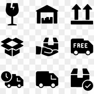 Shipping & Delivery - Real Estate Icons Png Clipart