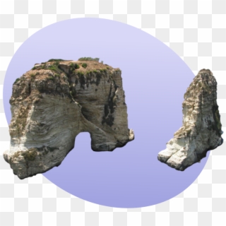 P Beirut-raouché Rocks Formation Clipart