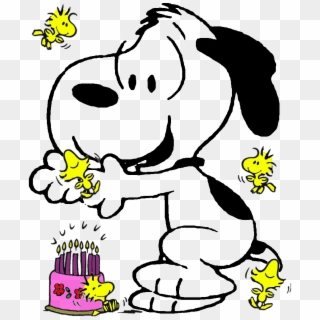 Snoopy Clipart Happy - Happy Birthday Snoopy Png Transparent Png