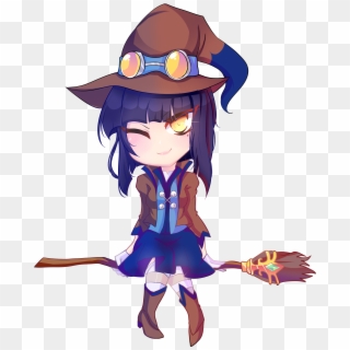 My Friend Shir Chibi Witch Scarlet With Community Colors Clipart