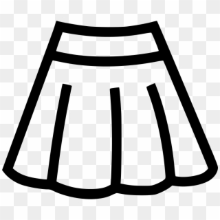 Png File - Black And White Clip Art Skirt Transparent Png