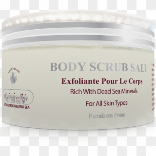 Naturaliz Dead Sea Salt Body Scrub, Cleanse Exfoliator - Cosmetics Clipart