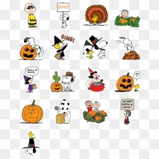 Snoopy's Harvest Facebook Stickers - Snoopy Clipart