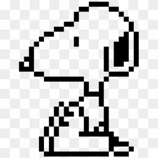 Snoopy - Minecraft Punisher Pixel Art Clipart