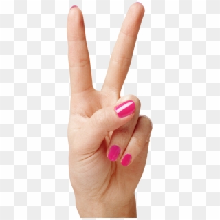 Hand Showing Two Fingers Png Clipart Image - 2 Fingers Hand Png Transparent Png