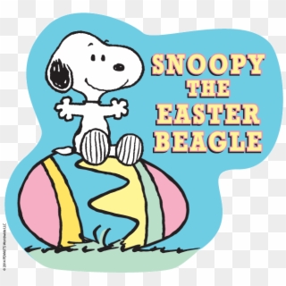 Snoopy Clipart Spring - Clip Art Easter Snoopy - Png Download