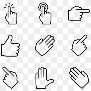 Hands And Gestures - Hand Gestures Clipart