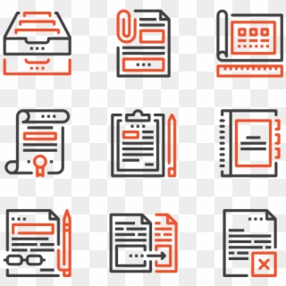 Files And Documents - Parallel Clipart