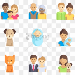 Free Png Family - Family Flat Icon Png Clipart