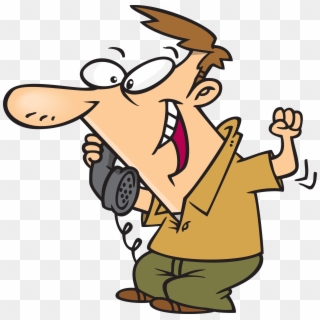 I'm Sorry For Bothering You, But - Angry Man On Phone Cartoon Clipart
