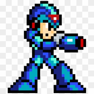 Mega Man X - Megaman X 8 Bits Clipart