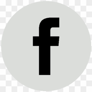 Facebook Icon Gray Circle - Blomus Clipart