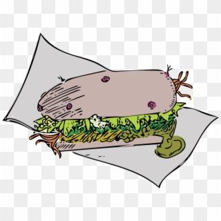 Daily Tar Hell - Gross Cartoon Sandwich Clipart