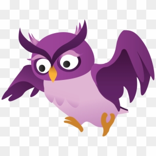 Flying Owl - Cartoon Clipart