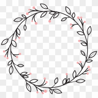 Berries Leaves Vines Wreath Swirls Decoration Icon - Circle Clipart Png Decorative Transparent Png