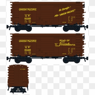 Union Pacific “ - Union Pacific 40ft Boxcar Clipart